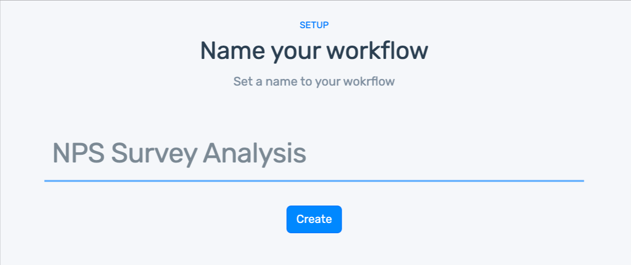 Name your workflow.
