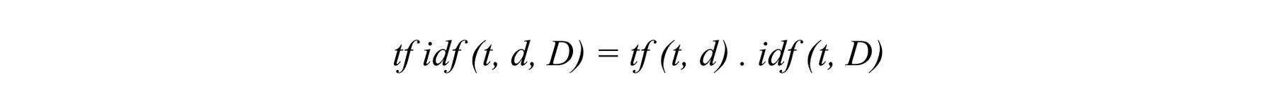 TF-IDF formula